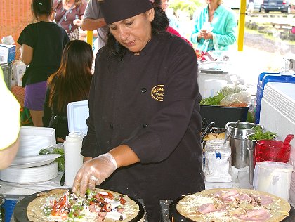 Louisa the French crepe chef.