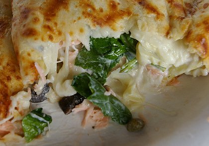 The Alaskan crepe from Louisa the French crepe chef in Hawaii.