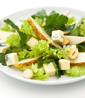 Hazelnut and pear salad.