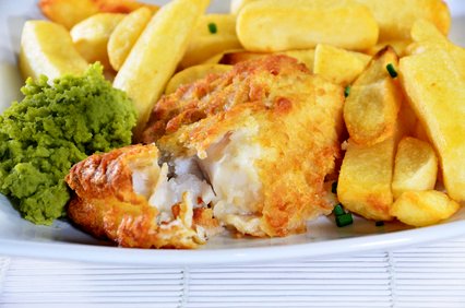 Healthy beer battered fish.