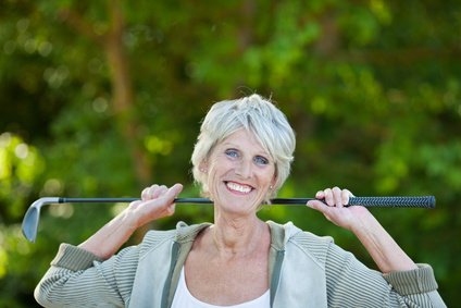 Golf and exercise for seniors.