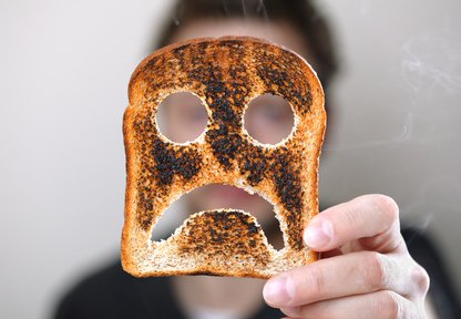 Unhappy with my toast.